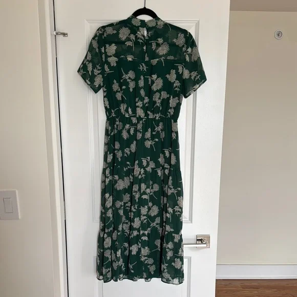 Lulu's Green Sheath Midi Dress for Weddings - Picture 3 of 5
